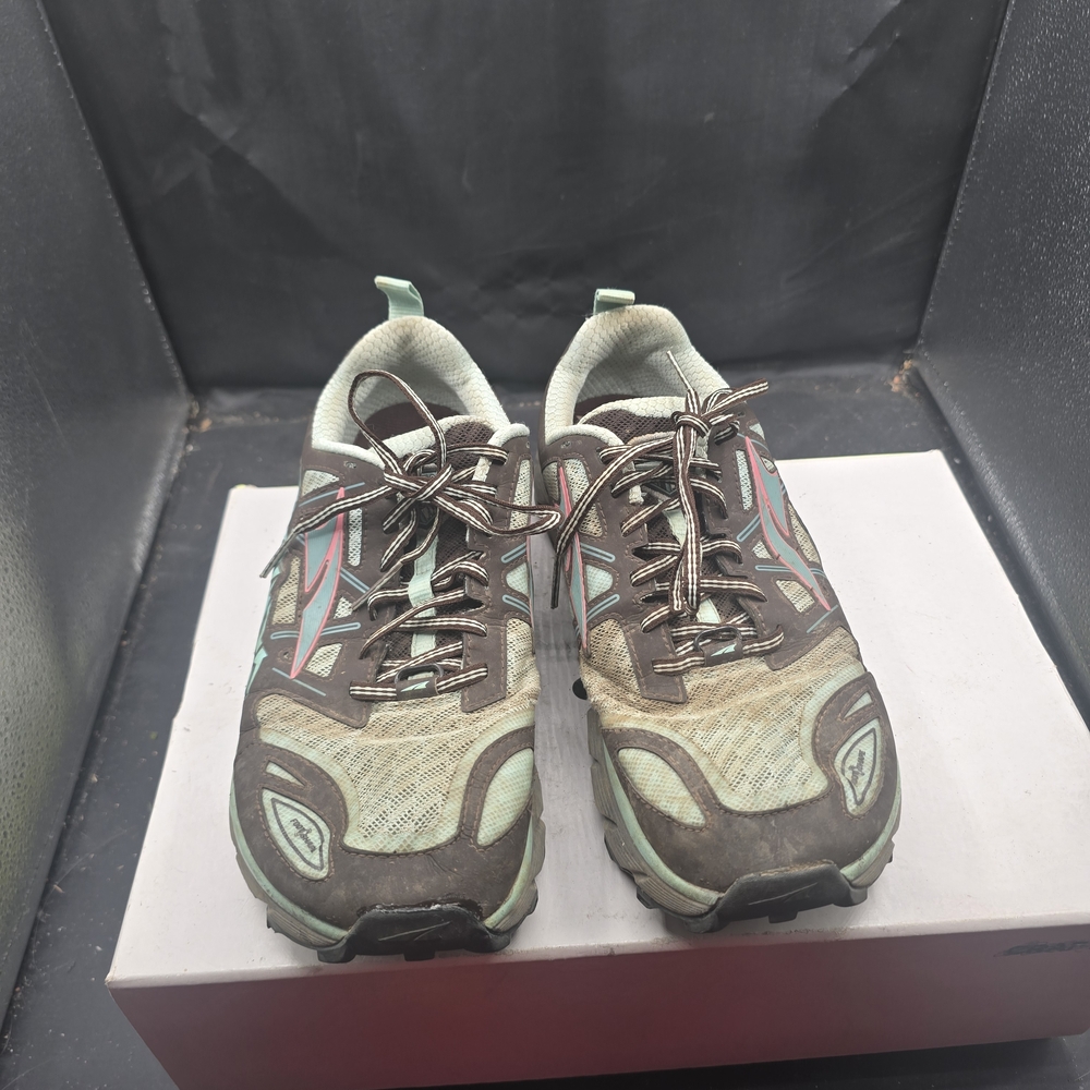 Altra Light Blue and Brown Trail Shoes